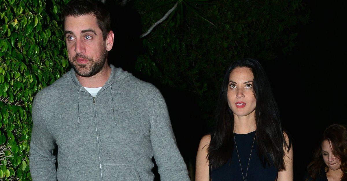 Aaron Rodgers with ex girlfriend Olivia Munn