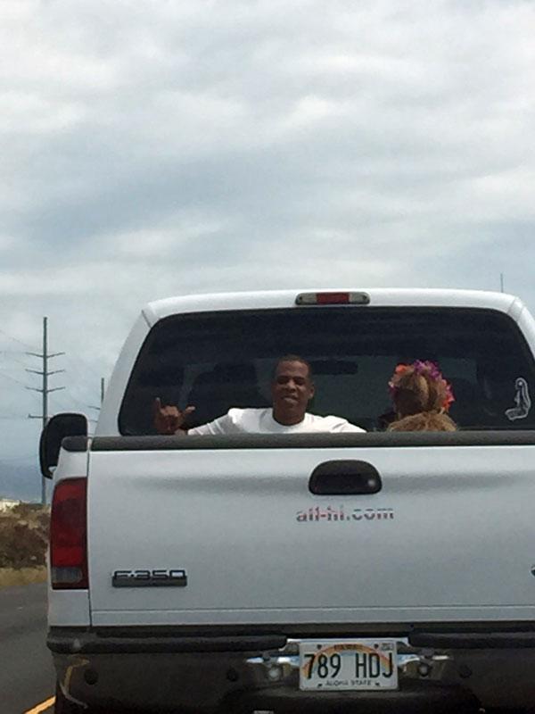 Beyonce & Jay Z Hawaiian Vacation Truck Ride