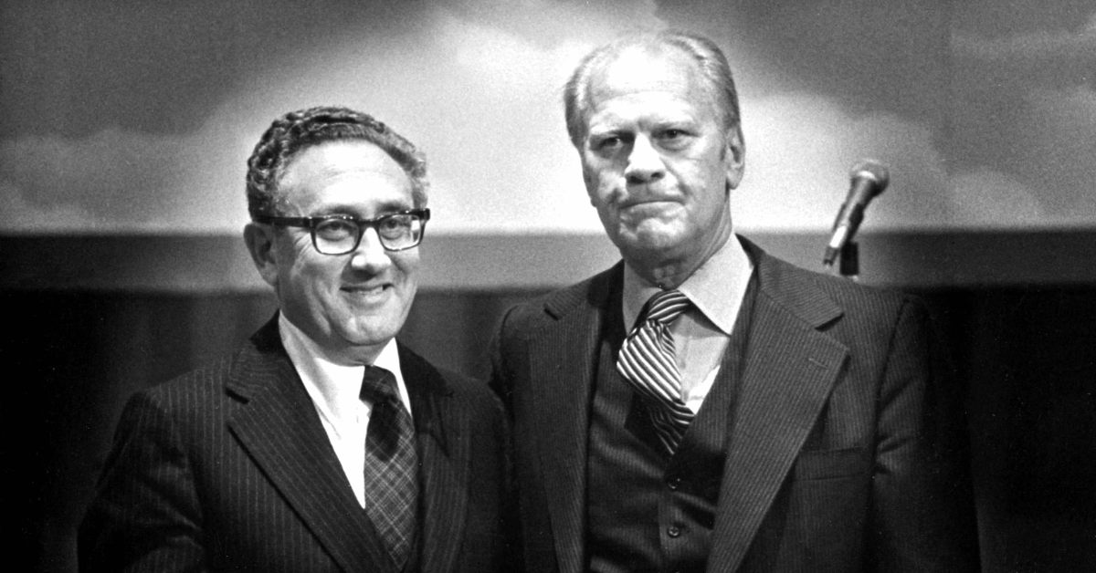 Photo of Henry Kissinger and President Ford