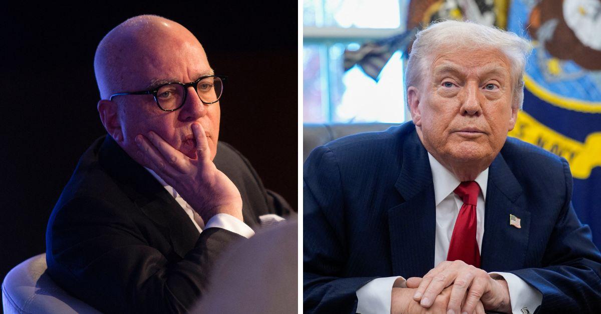 Photo of Michae lWolff, Donald Trump