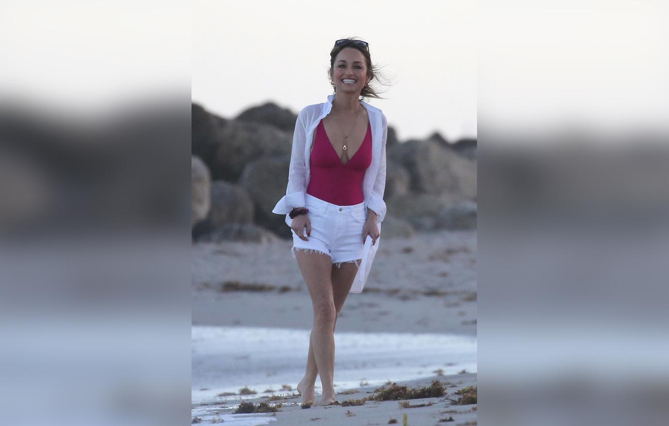 Giada De Laurentiis' Boobs Pop Out Of Her Swimsuit In Miami Beach Phot...