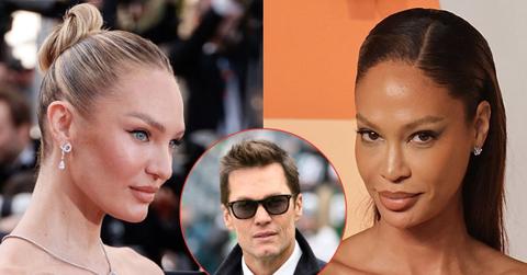 picture of Candice Swanepoel, Tom Brady and Joan Smalls
