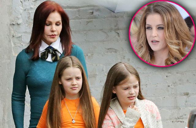 Lisa Marie Presley Twins Girls Photos With Priscilla Presley In   Lisa Marie Presley Twins Girls Priscilla Presley Protective Custody Pp1 