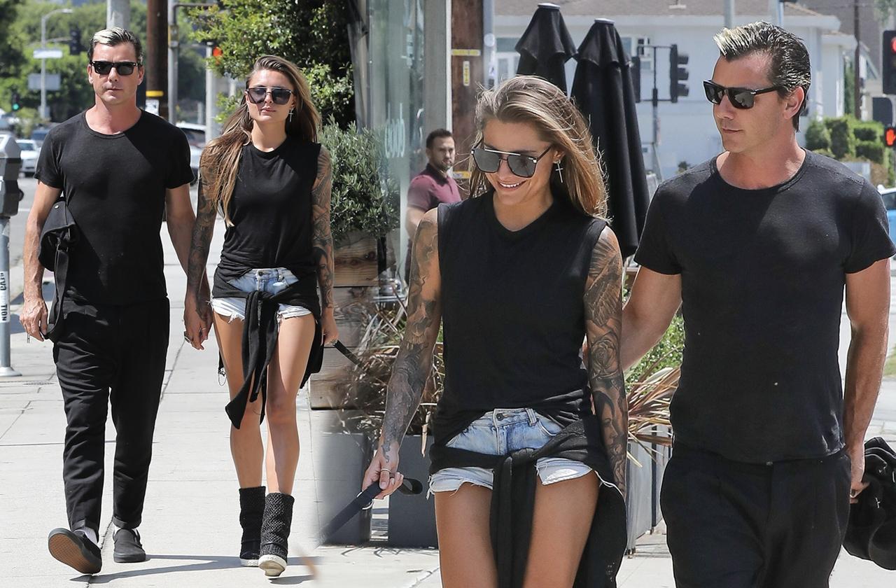 Gavin Rossdale Model Girlfriend Sophia Tomalla Holding Hands