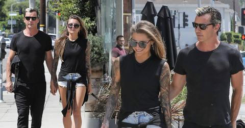 Gavin Rossdale Model Girlfriend Sophia Tomalla Holding Hands