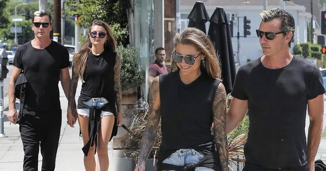 Gavin Rossdale Model Girlfriend Sophia Tomalla Holding Hands