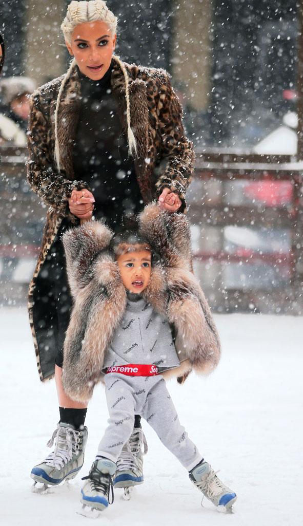 Kim Kardashian North West Ice Skating