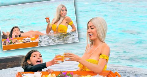 Farrah Abraham Bikini Floating Breakfast Daughter
