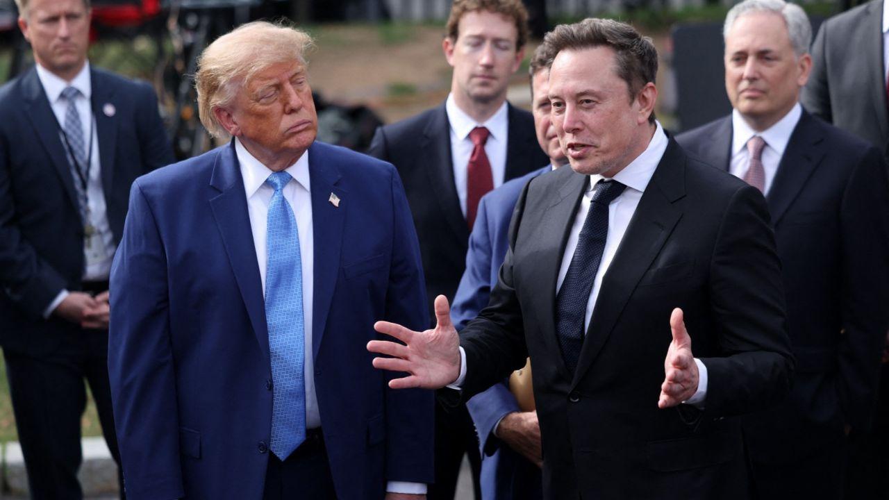 A photo of Donald Trump and Elon Musk 