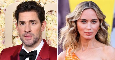 Composite photo of John Krasinski, Emily Blunt