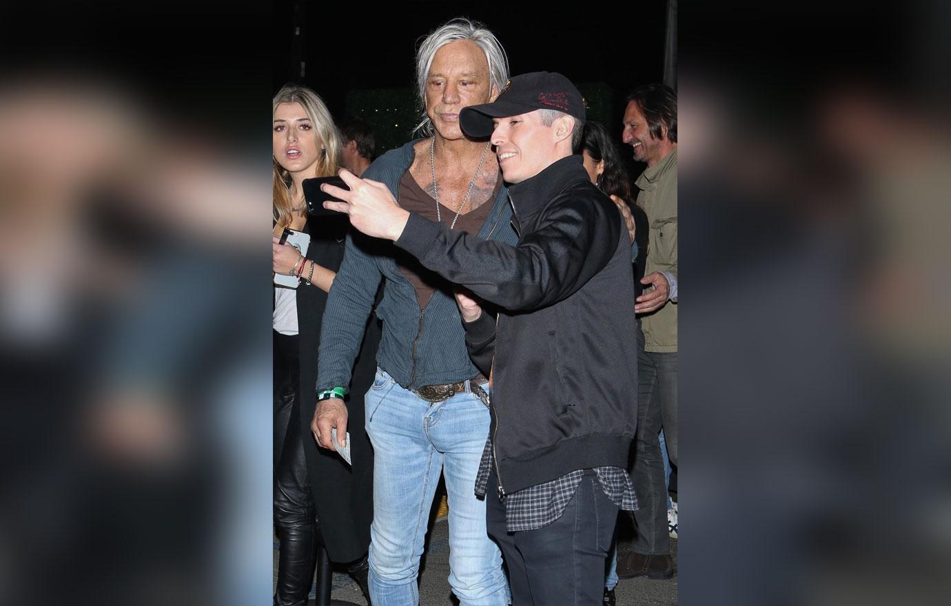 Mickey Rourke Concert Mickey Rourke Looks Unrecognizable At Concert