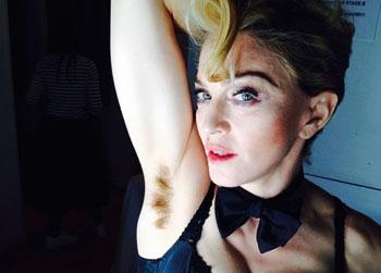 //madonna arm pit hair