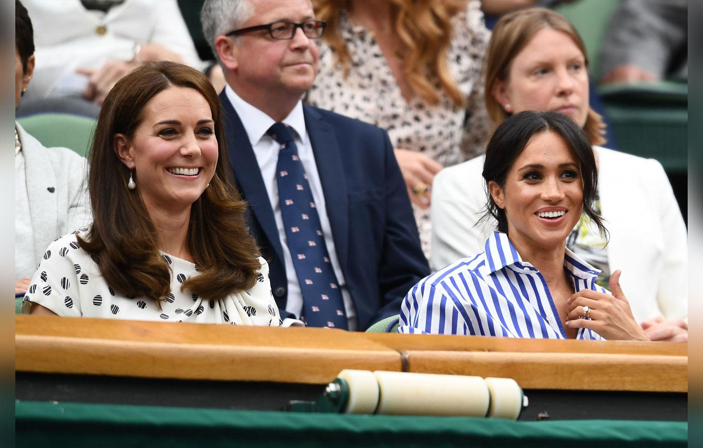 Meghan Markle And Kate Middleton First Solo Appearance Together Wimbledon