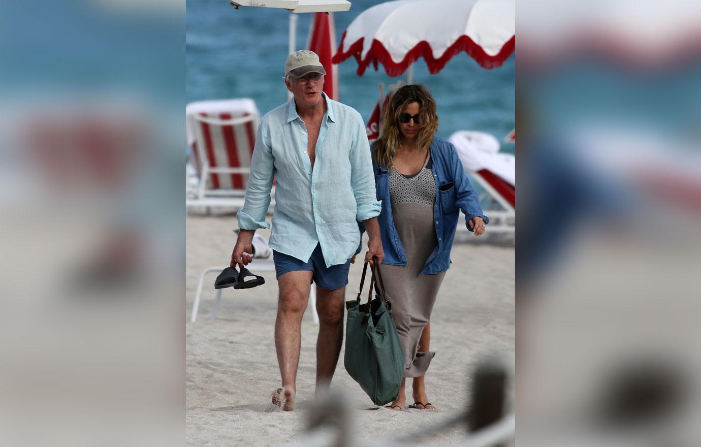 Richard Gere Pregnant Wife Alejandra Silva Miami Beach