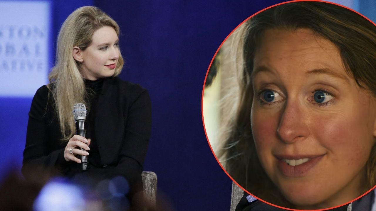 A photo of Elizabeth Holmes alongside a photo of Elizabeth Holmes