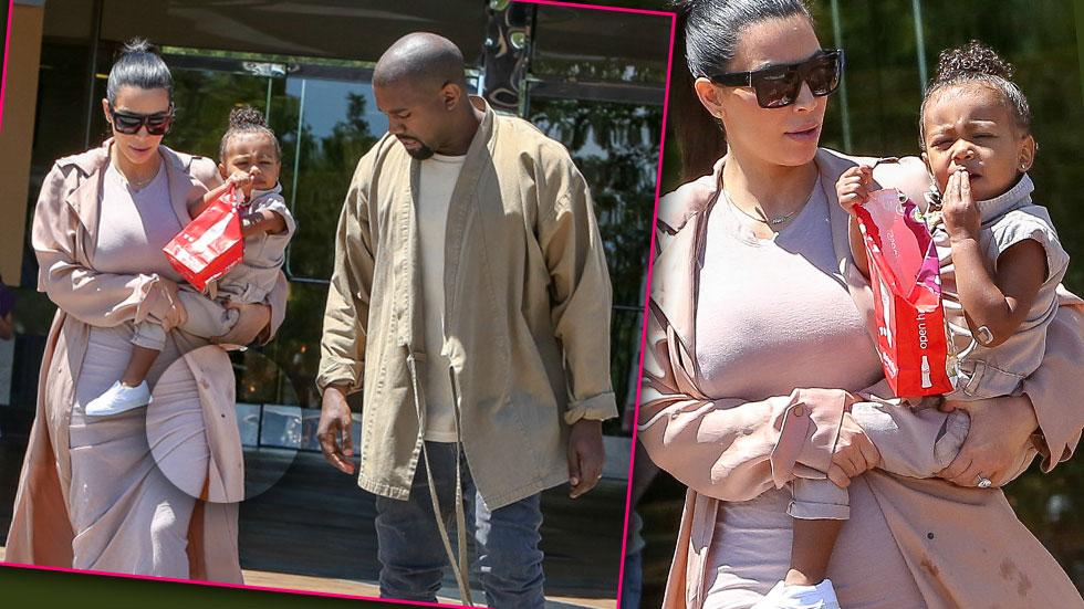 Kim Kardashian North West Lanvin Coat Popcorn Stain