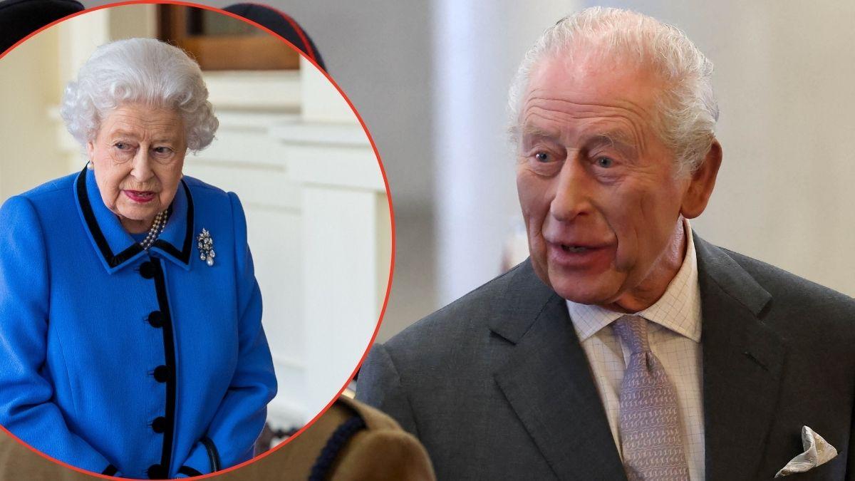 Split photos of King Charles and Queen Elizabeth