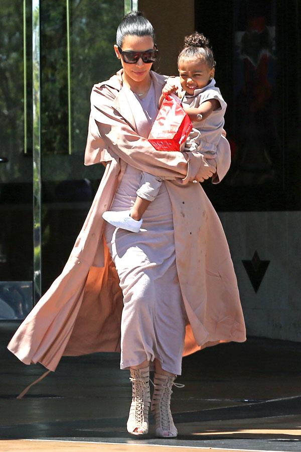 Kim Kardashian North West Lanvin Coat Popcorn Stain