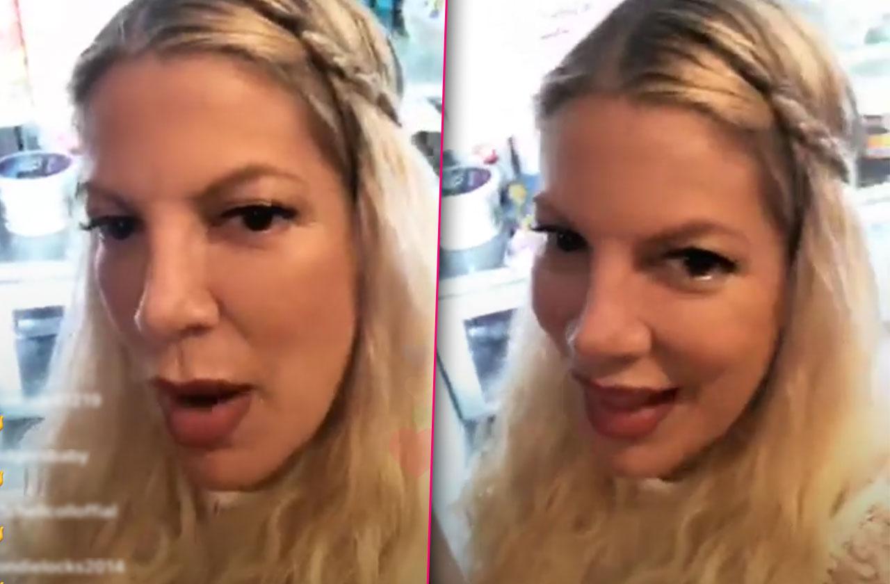 Tori Spelling Accused Acting Drunk Instagram Video