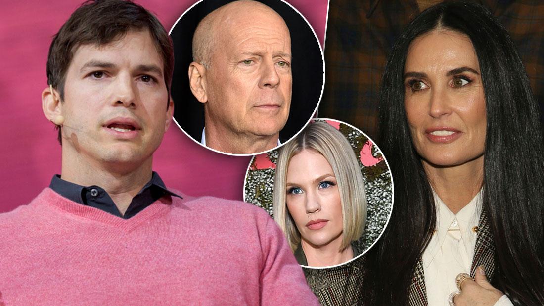 Ashton Kutcher Accused Ex January Jones Of Affair With Bruce Willis