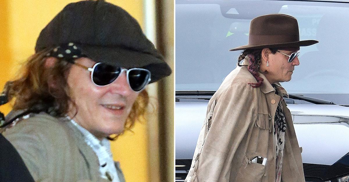 Johnny Depp Fresh-Faced & Smiling After Costume Fitting For His First Movie  In 2 Years