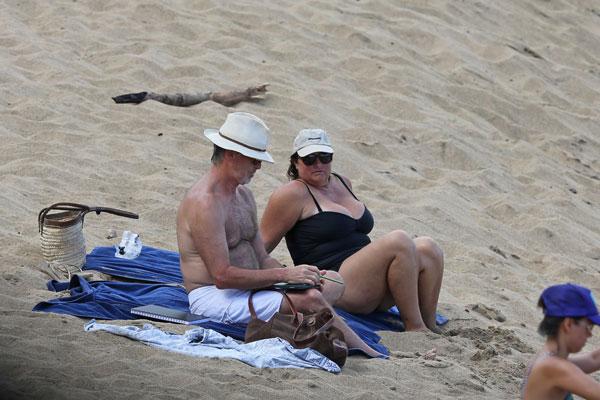 Pierce Brosnan Shirtless Hawaii