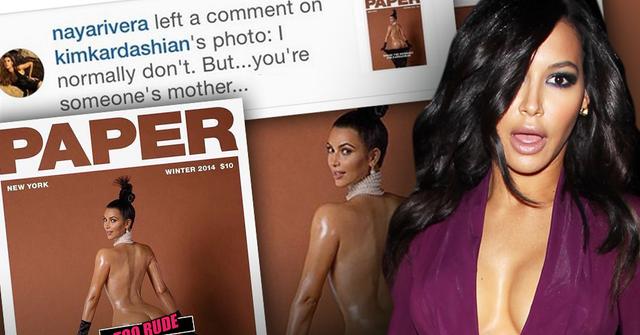 //naya rivera blasts kim kardashian paper mag cover
