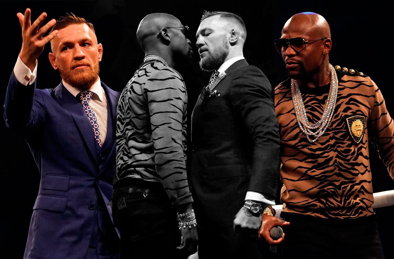 Mayweather McGregor trash talk highlights