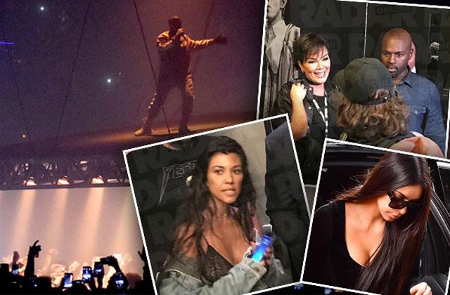 kim kardashian kanye west concert kris jenner filming kuwtk