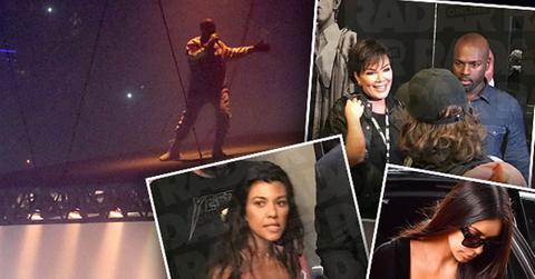 kim kardashian kanye west concert kris jenner filming kuwtk