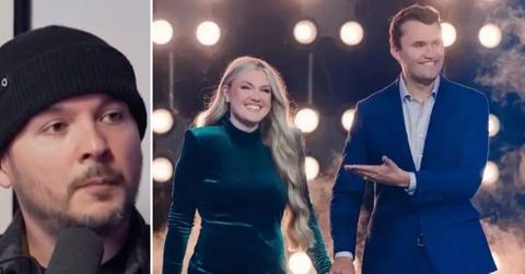 Composite photo of Tim Pool, Erika Kirk and Charlie Kirk