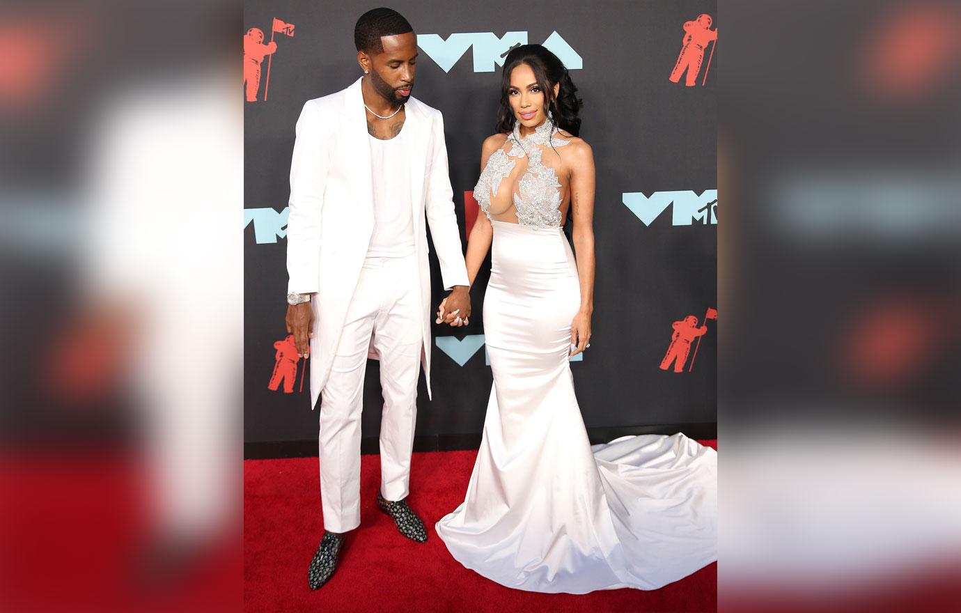 safaree erica mena divorce slapped with lien  georgia mansion divorce