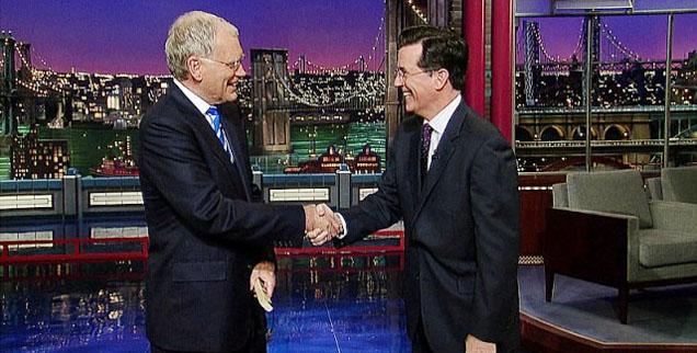 //colbert to replace letterman pp