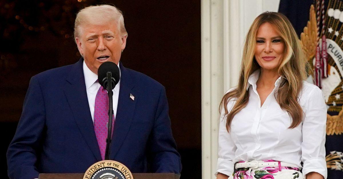 picture of Donald trump and Melania Trump