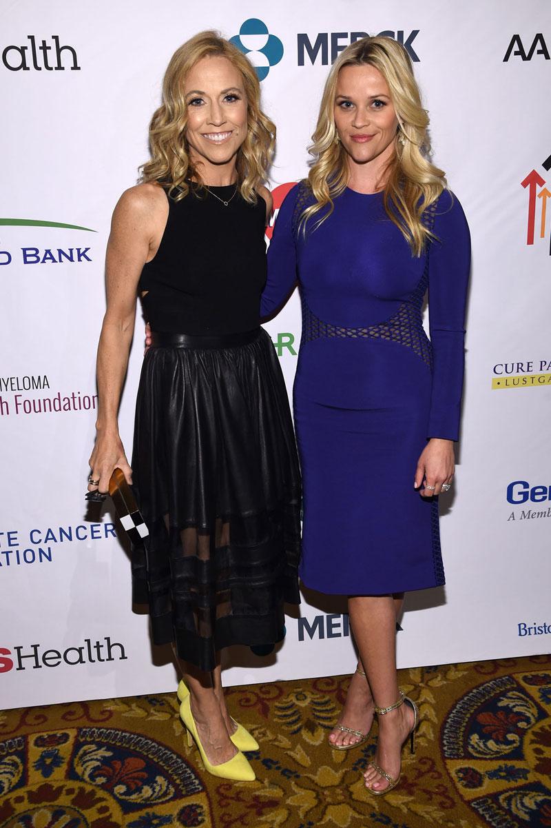 //Sheryl Crow Reese Witherspoon attend Stand Up To Cancers New York Standing Room Only presented by EIFwith donors American Airlines Merck MasterCard