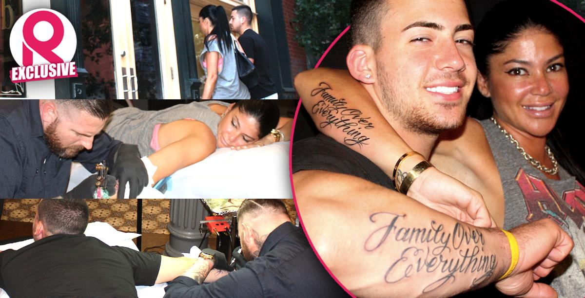 //mob wives alicia dimichele garofalo son anthony matching tattoo wide