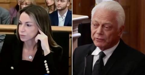 Split photo of Karen Read, Dr. Aizik Wolf