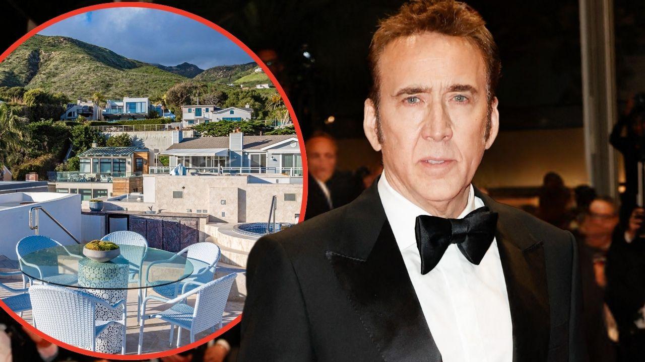 Photo of Nicolas Cage and his Malibu mansion.