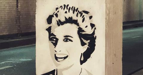 //princess dianas face appears on paris crash tunnel pillar pp