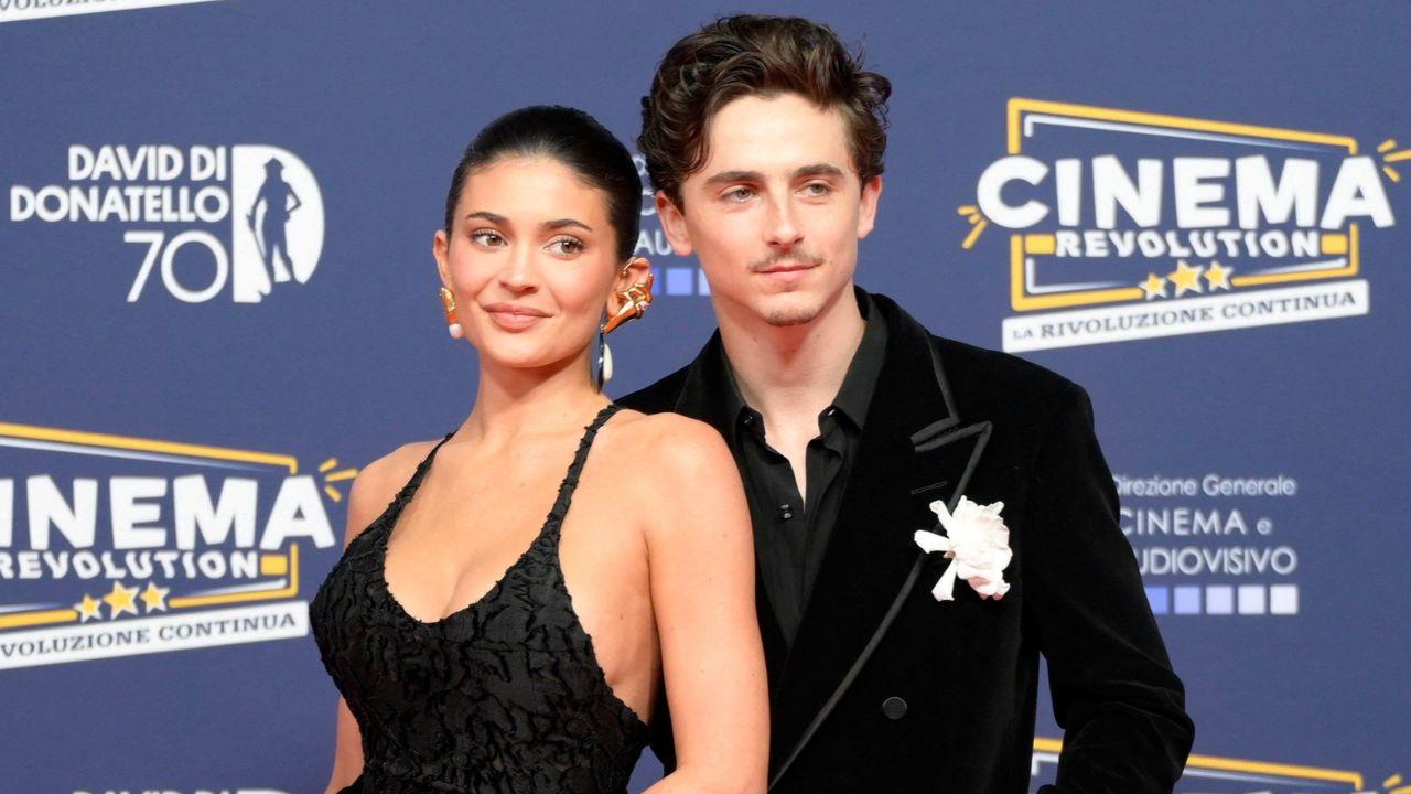 Image Of Kylie Jenner and Timothee Chalamet