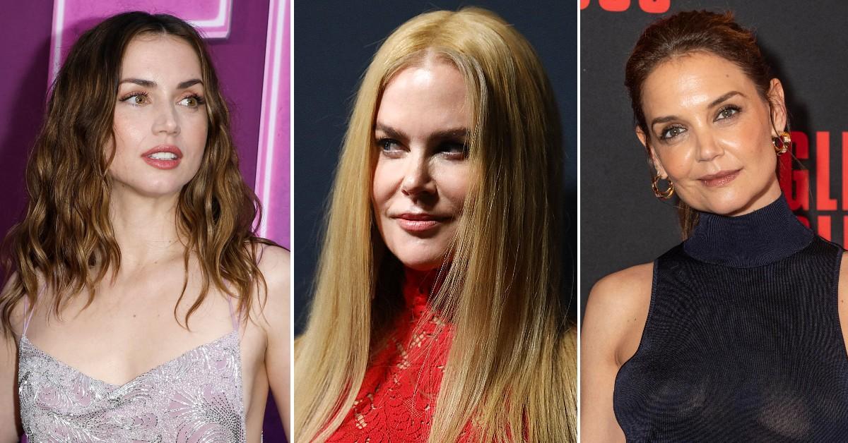 Split photos of Ana de Armas, Nicole Kidman and Katie Holmes