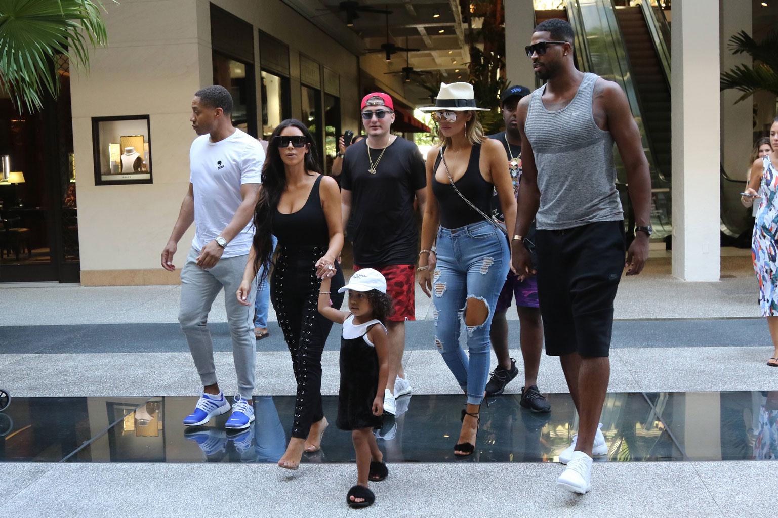 Khloe Kardashian Tristan Thompson Dating Hold Hands Family