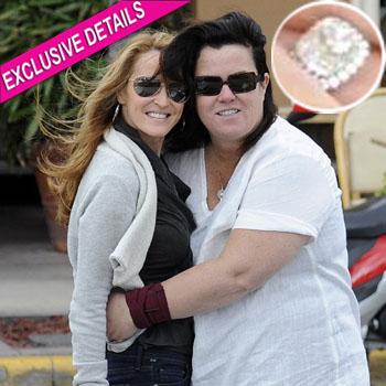 //rosie odonnell michelle rounds engagement ring