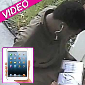 //ups driver steals ipad