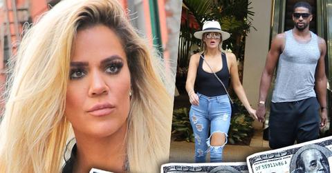 khloe kardashian tristan thompson money