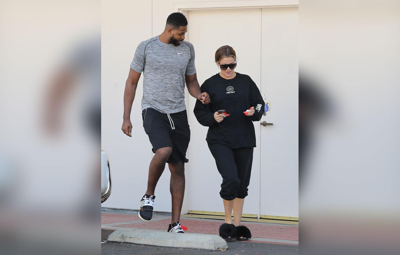 Khloe Kardashian And Tristan Thompson Visit Laser Center Once Again