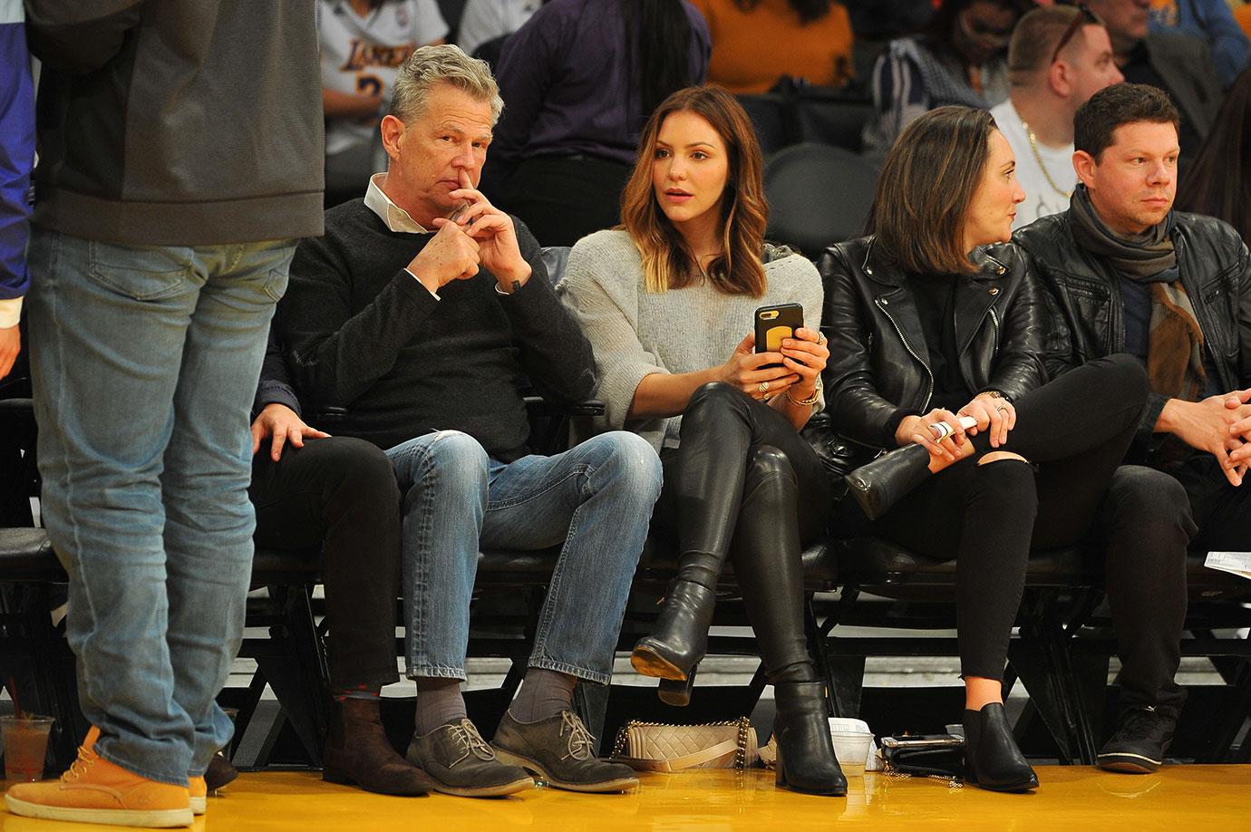 David Foster Katharine McPhee Lakers Game