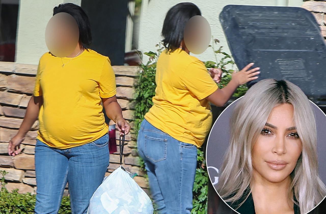 Kim Kardashian’s Pregnant Surrogate Takes Out The Trash