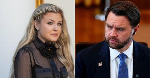 Composite photo of Erika Kirk and JD Vance