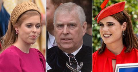 picture of Princess Beatrice, Andrew Windsor and Princess Eugenie